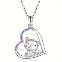Charming Cat Pendant Necklace Perfect Gift for Birthdays - $27.85 CAD