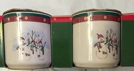 Royal Seasons Set of 4 Stoneware Snowman Mugs NEW - £19.93 GBP