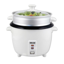 Better Chef 5-cup Rice Cooker With Food Steamer - £44.86 GBP