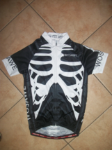 active shirt wosawe brand skeleton front/back zip front nwot size medium  - £22.57 GBP