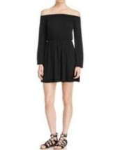 MSRP $80 Nytt Cecily Off-The-Shoulder Dress Size BLACK - £31.23 GBP