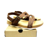 Clarks Brynn Step Adjustable Sandals - TAN LEATHER, US 12M - $29.69