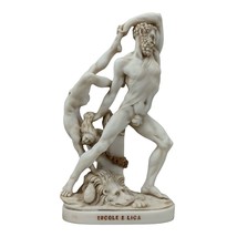 Hercules throwing Lichas Greek Roman Grey Patina Statue Sculpture Museum Copy - £44.40 GBP