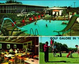 Denman&#39;s Motel &amp; Cafe Golf Mulitivew Salt Lake City UT Utah Chrome Postc... - $3.91
