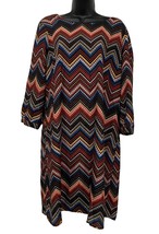 CATO Sheath Dress Geometric Aztec Colors Size L - $19.13