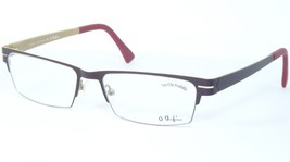 OGI EVOLUTION 4009 1143 BURGUNDY EYEGLASSES GLASSES METAL FRAME 54-18-145mm - $1,824.73 MXN