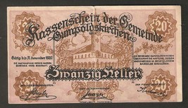 Austria Kassenschein d. Gemeinde GUMPOLDSRIHCHEN 20 heller 1920 Gumpolds... - £2.31 GBP