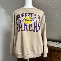 Ultra Game Los Angeles Lakers Sweatshirt Size XS Tan NBA Crew Lightweight NBA - £8.44 GBP