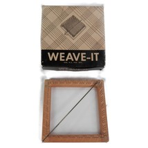 VTG Weave It Wooden Hand Loom 4&quot; Square Donar Products Mass USA - $19.99