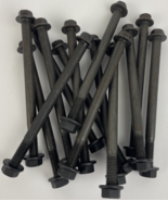14 x Class 10.9  M10-1.50 Flange Bolt, Black Phosphate Steel 160 mm 6&quot; w... - $541.90 MXN
