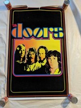 1981 The Doors Black Light Velvet Neon Poster 945 Funky Enterprises One ... - $3,392.11 MXN
