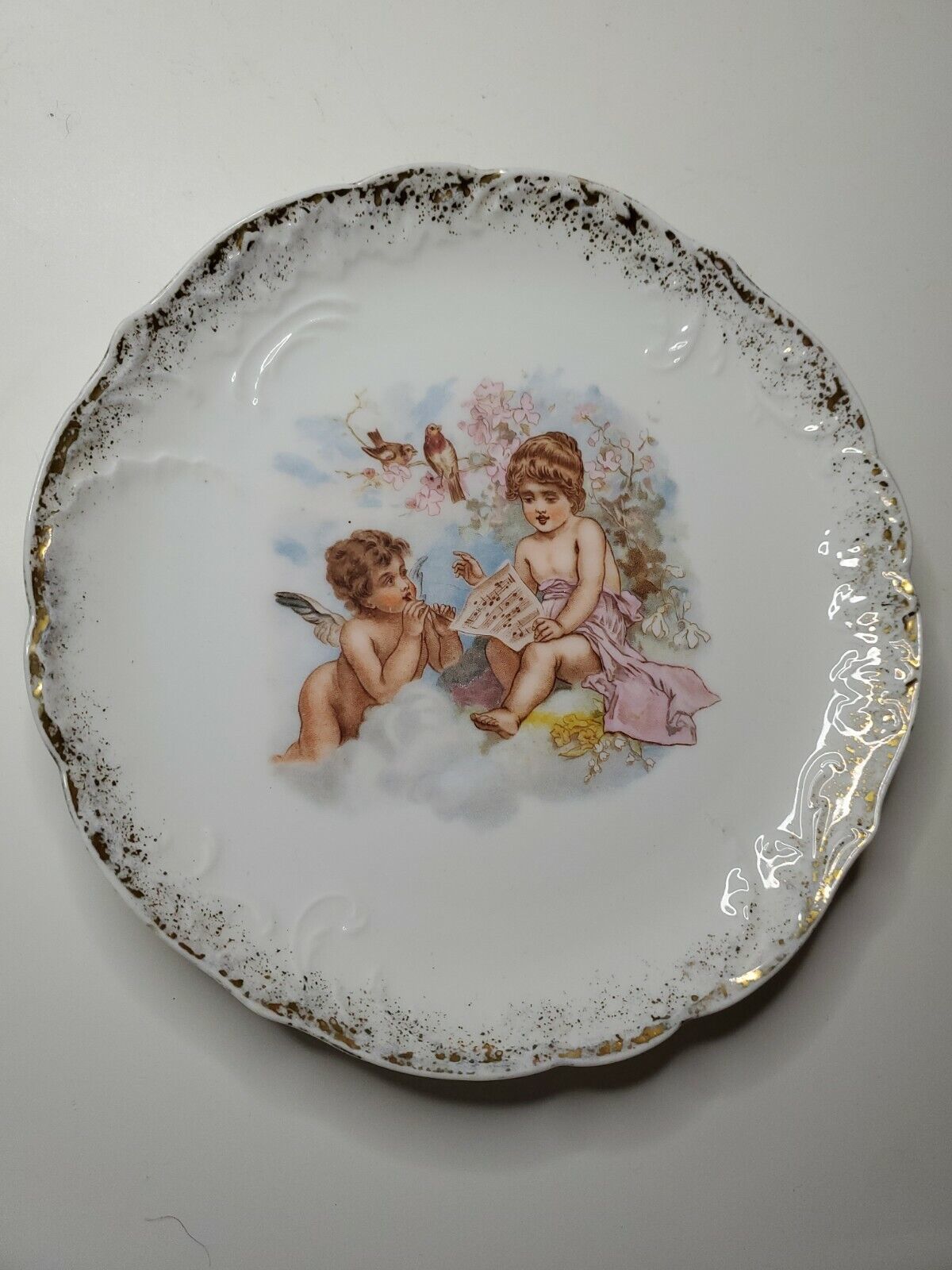 ROSENTHAL Antique Cherub Putti Angel Cabinet Plate - $24.75