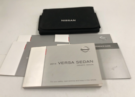 2014 Nissan Versa Sedan Owners Manual Set with Case OEM B04B55037 - £28.76 GBP