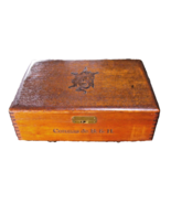 Vintage Cigar Storage Humidor, Oak, Humidistat w Assorted Wrapped Cigars - $69.38 CAD