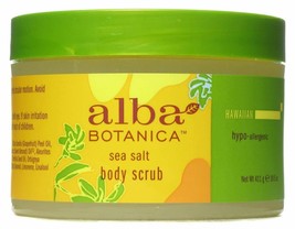 Alba Botanica Natural Hawaiian Body Scrub Sea salt, 14.5 oz (2 pack) - £41.55 GBP