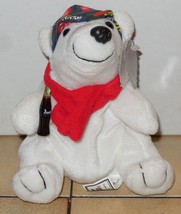 Coca Cola Polar Bear 6&quot; Beanie Baby Plush Stuffed Animals Rare HTF - £7.52 GBP