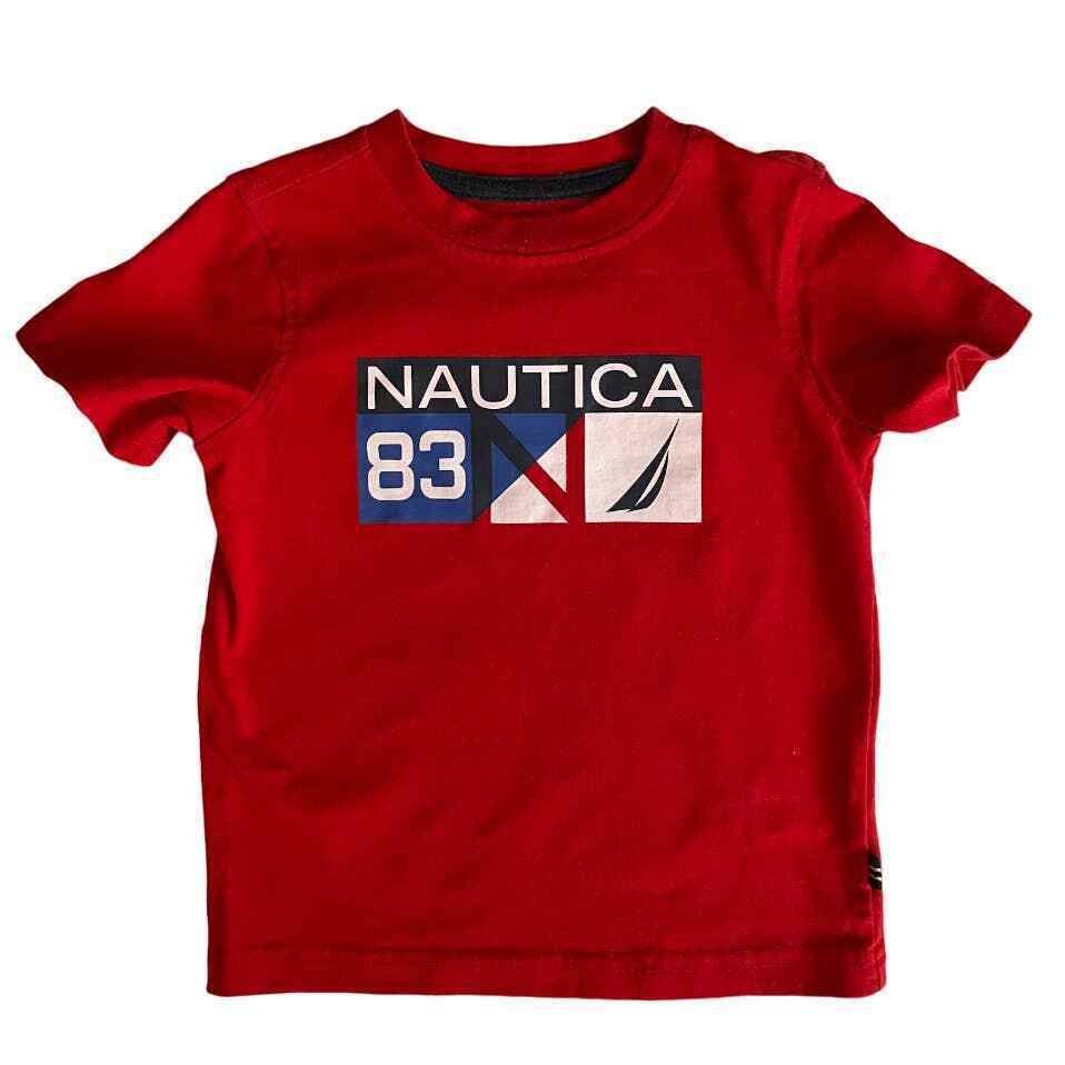 Nautica Toddler Red T-shirt Size 24 Months - $11.88