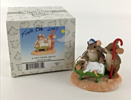 Charming Tails ‘A Gift from Above’ Mice Mouse Figure Figurine Enesco Fit... - $47.47