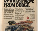 vintage 1978 Dodge 24 Wheel Drive Print Ad Advertisement pa1 - £6.17 GBP