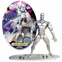Marvel Comics Year 1997 The Silver Surfer Series 7 Inch Tall Figure - 30th Anniv - £39.27 GBP