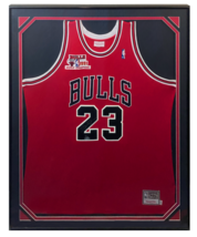 Michael Jordan Autographed 1991 Championship Patch Framed Bulls Jersey UDA LE 23 - £12,986.12 GBP