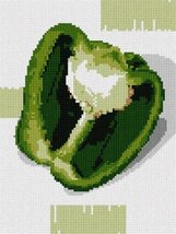 Pepita Needlepoint Canvas: Green Pepper, 7&quot; x 9&quot; - £39.05 GBP+