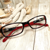 Raycers Black Red Eyeglasses FRAMES ONLY - KB 1003 BK 50-16-130 - $21.26