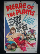 PIERRE OF THE PLAINS-1942-POSTER-JOHN CARROLL-DRAMA P/FR - £74.39 GBP