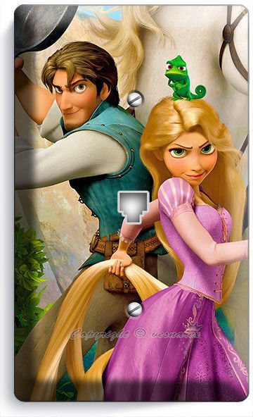 Primary image for RAPUNZEL FLYNN TANGLED MOVIE  PHONE TELEPHONE COVER GIRL PLAY ROOM HOME HD DECOR