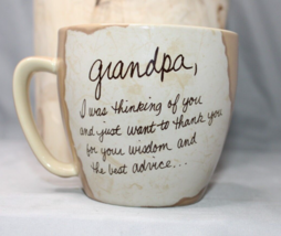 LIFE&#39;S LETTERS by Carson GRANDPA Coffee Mug Cup 16 Oz love you Grandpa - £11.15 GBP