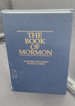 The Book of Mormon Hardcover blue Another Testament of Jesus Christ bible ex lib - £5.88 GBP