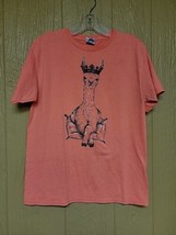 Delta Pro Weight Youth Graphic T-Shirt sz X-Large Llama Tangerine - $18.37