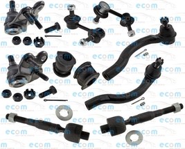 10 Pcs Steering Kit For Honda Civic Si 2.0L Ball joints Tie Rods Ends Sway Bar - £117.31 GBP