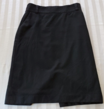 Banana Republic Black Wool Blend Pencil Midi  Skirt  Misses Size 8 - £15.85 GBP