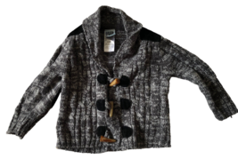 Baby Boys Sweater Toggle Elbow Patches Grandpa Collar Cardigan 3-6M 3-6 Months - £22.27 GBP