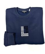 KARL LAGERFELD Paris MEN&#39;S SWEATSHIRT NAVY BLUE LARGE NEW - €30,07 EUR