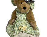 Boyds Bears in Dress and Hat Mary Elizabeth Signed Tag 14 inch Paper Han... - $22.54