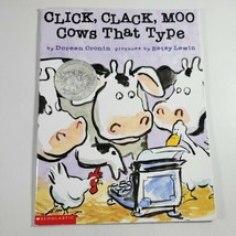 Click Clack Moo Cows That Type Book Soft Cover Doreen Cronin - $8.99