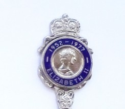 Collector Souvenir Spoon Queen Elizabeth II Silver Jubilee 1952 1977 - £4.01 GBP