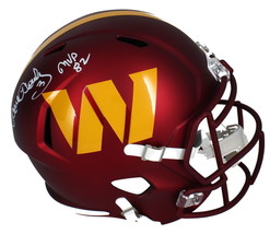 Mark Mosely Autographed &quot;MVP 82&quot; Commanders Full Size Speed Helmet Beckett - £211.29 GBP