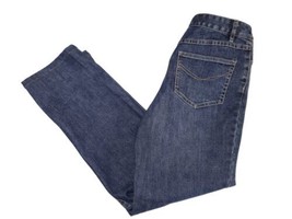 J Jill Authentic Fit Below Waist Denim Jeans Size 10 Blue Stretch Straig... - £18.22 GBP