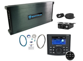 Rockville RGHR45 4 Zone Marine Receiver w/Bluetooth+6-Channel Amplifier+... - $615.99