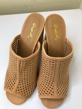 Qupid Womens Mule Heel Pink Suede 6.5 - $17.33