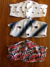 NEW ENGLAND PATRIOTS NFL Licensed "FACE MASK (3 in Pack)" NWT Adult Size $25 - $1.73