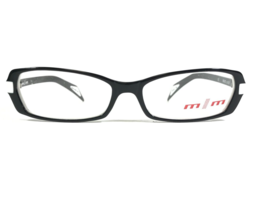 Mikli M0435 col 06 Eyeglasses Frames Black White Rectangular Full Rim 52-15-140 - $74.61