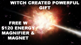 Free W $120 Rare Special Witch Created 10,000X Energy Magnet &amp; Magnifier - £0.00 GBP