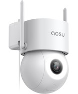 Aosu Wired Security Camera Outdoor - 400Lm Spotlight Full Color Night Vi... - $116.10 CAD