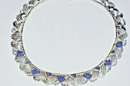 Tiffany &amp;Co Lapis Lazuli Rare Vintage Necklace Gold Sterling Silver 18&quot; ... - £3,338.42 GBP