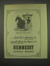 1949 Hennessy Cognac Ad - The disguised tram that could not frighten horses - £14.78 GBP