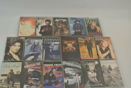 Cassette Tapes Lot of 17 Country Music Parton Rogers Cash Tritt Skaggs Brooks  - £48.59 GBP